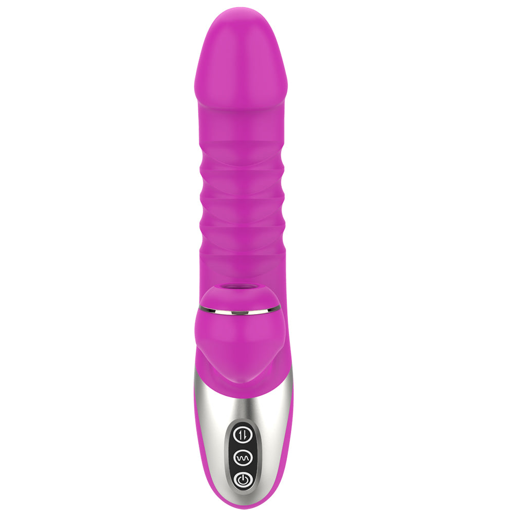 Lysia Thrusting Rabbit Vibrator - Purple