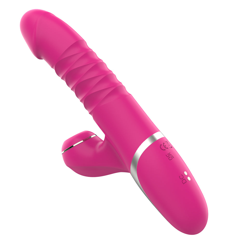 Lysia Thrusting Rabbit Vibrator - Pink